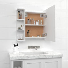Load image into Gallery viewer, Mirror Cabinet with LED Bathroom Vanity Unit Wall-Mounted Make up Cosmetic Jewellery Dressing Mirror with Storage Shelf White
