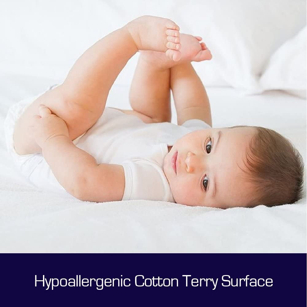 Cotton Terry Fully Fitted Waterproof Mattress Protector - 7 (King Single)