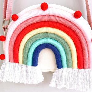 Zipper Wallet Kids Toddler Purse Rainbow Handbag Creative Crossbody Bag Hanging Decor Kids Purse