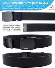 Load image into Gallery viewer, Mens Belt,  Tactical Belt for Mens Jeans, Heavy Duty Belt with Stretch Nylon Web and Quick Release Aluminum Buckle, Width 1.5&quot; Length 53&quot;
