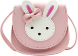 Little Girls' Cute Rabbit Crossbody Purse Small Bow Shoulder Bag Handbag for Kids Toddlers, Pink, One Size