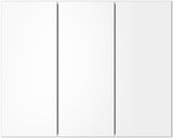 Welba Bathroom Cabinet with Mirror Adjustable Shelves Cupboard Shower Mirror Cabinet Wall Mount Storage Cabinet 90 X 72Cm