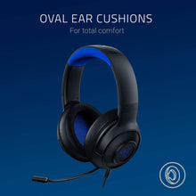 Load image into Gallery viewer, Kraken X Ultralight Gaming Headset: 7.1 Surround Sound - Lightweight Aluminum Frame - Bendable Cardioid Microphone - for PC, PS4, PS5, Switch, Xbox One, Xbox Series X|S, Mobile - Black/Blue
