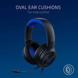 Kraken X Ultralight Gaming Headset: 7.1 Surround Sound - Lightweight Aluminum Frame - Bendable Cardioid Microphone - for PC, PS4, PS5, Switch, Xbox One, Xbox Series X|S, Mobile - Black/Blue