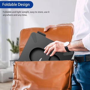 LSX7 Laptop Stand with 360° Rotating Base, Ergonomic Adjustable Notebook Stand, Riser Holder Computer Stand Compatible with Air, Pro, Dell, HP, Lenovo More 10-15.6" Laptops (Black)