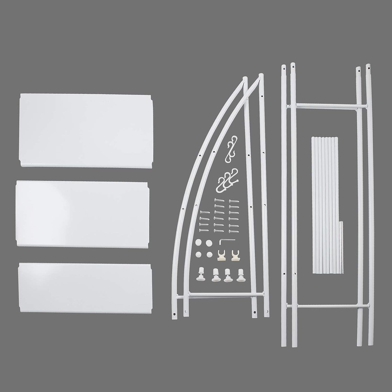 Toilet Storage Rack, 3-Tier over Toilet Storage Rack Shelf Organizer Spacesaver with Paper Holder Towel Hook for Bathroom(White)