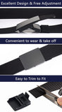 Men Nylon Web Belts - Metal Buckle,Fully Adjustable Belt Strap for Work