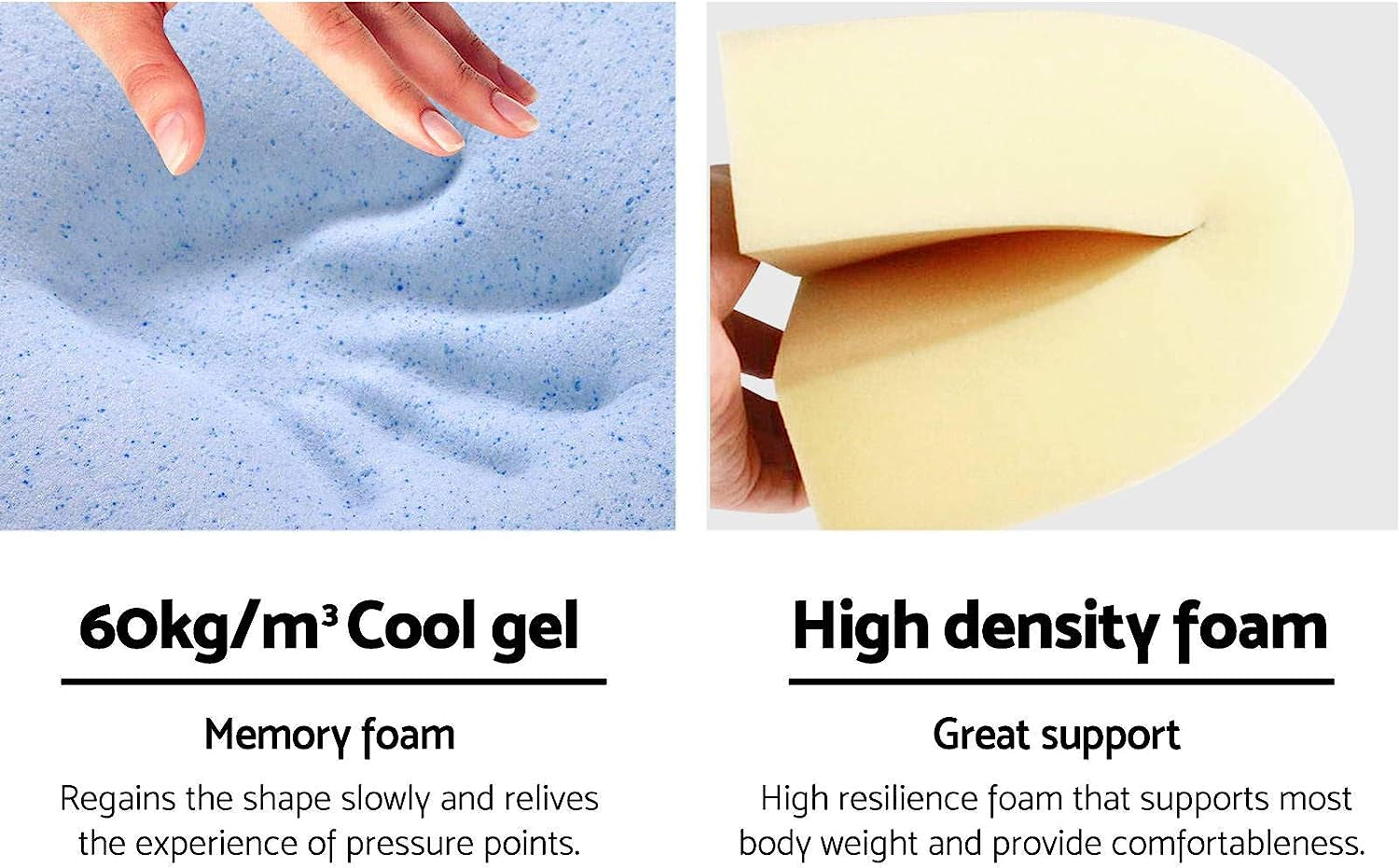 Memory Foam Wedge Pillow Cushion Neck Back Support Waterproof BU