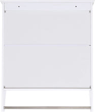 Load image into Gallery viewer, Wall Bathroom Cabinet with 2 Shelf &amp; Towels Bar, Medicine Cabinet with 2 Doors for Bathroom, Wall Mount Bathroom Cabinet, over the Toilet Space Saver Storage Cabinet, White

