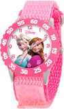 Kids' Frozen Stainless Steel Analog Quartz Watch with Nylon Strap
