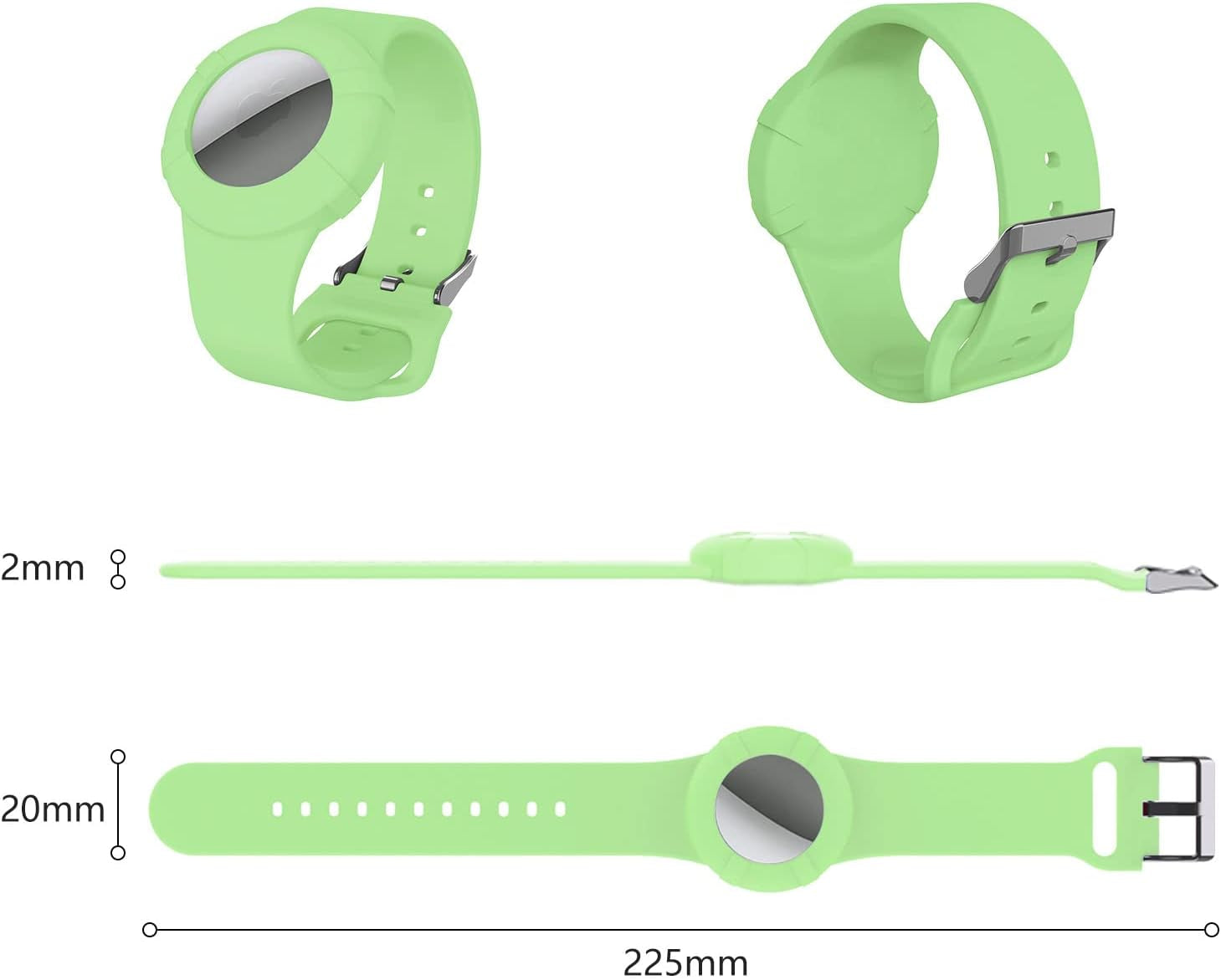 Airtag Wristband Kids,Airtag Bracelet for Kids Toddler Baby Children Elders,Silicone Watch Band for Airtag 2021.