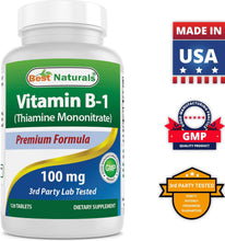 Load image into Gallery viewer, Vitamin B1 as Thiamine Mononitrate 100 Mg 120 Tablets (120 Count (Pack of 2))
