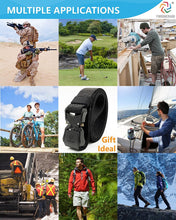 Load image into Gallery viewer, Men&#39;S Belts,  Tactical Belt for Men&#39;S Jeans, 1.5&quot; Stretch Nylon Web Work Belt with Heavy Duty Quick Release Buckle (Length 49&quot;)
