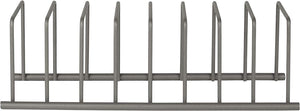 Alloy Steel Euro Kitchen Organizer for Plates, Cutting Boards, Bakeware Cooling Racks, Pots & Pans, Serving Trays, Reusable Containers, and Lids, Industrial Gray