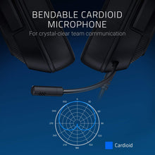 Load image into Gallery viewer, Kraken X Ultralight Gaming Headset: 7.1 Surround Sound - Lightweight Aluminum Frame - Bendable Cardioid Microphone - for PC, PS4, PS5, Switch, Xbox One, Xbox Series X|S, Mobile - Black/Blue
