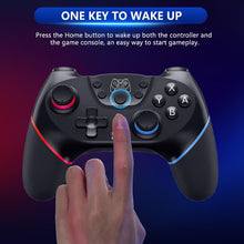 Load image into Gallery viewer, [2023 New Version]  Wireless Switch Controller, Switch Pro Controller Remote Gamepad Compatible with Switch/Lite/Oled, with 6-Axis Gyro, Dual Motors, Wake-Up and Turbo Function
