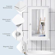 Load image into Gallery viewer, Wall Mounted Bathroom Cabinet, 2-In-1 over the Sink Cabinet W/Adjustable Shelf for 3 Heights &amp; Single Mirror Door, Medicine Cabinet for Bathroom Living Room Entryway Kitchen, White
