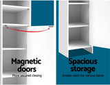 Bathroom Storage Cabinet Shelf 185CM Toilet Furniture Organiser Laundry Cupboard Space Saver White