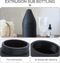 Load image into Gallery viewer, Travel Toiletries Containers Empty Silicone Bottle Squeeze Dispenser Refillable Bottle Dish Washing Detergent Hand Soap (Black) Travel Lotion Container
