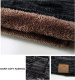 Beanie Hat Winter Warm Hats Lined Knit Slouchy Thick Skull Cap for Men and Women