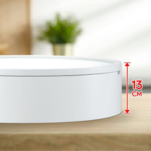 Load image into Gallery viewer, round Mirror Cabinet Bathroom Medicine Vanity Wall Mirrored Cupboard with Storage Sliding Door White 60Cm Diameter
