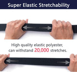 Elastic Belt for Men, Stretch Canvas Belt with YKK Plastic Buckle, Breathable Waist Belt for Work Outdoor Cycling Hiking, Adjustable for Pants Size below 46Inches[53"Long1.5"Wide]