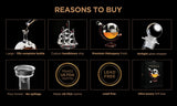 Whiskey Decanter Whiskey Globe Decanter and Glass Set Antique Handblown Ship Decanter Certified Safe Great Whiskey Gift Sets for Men Also as Scotch Bourbon Wine Rum Tequila Decanter Drinks 28Oz 850Ml