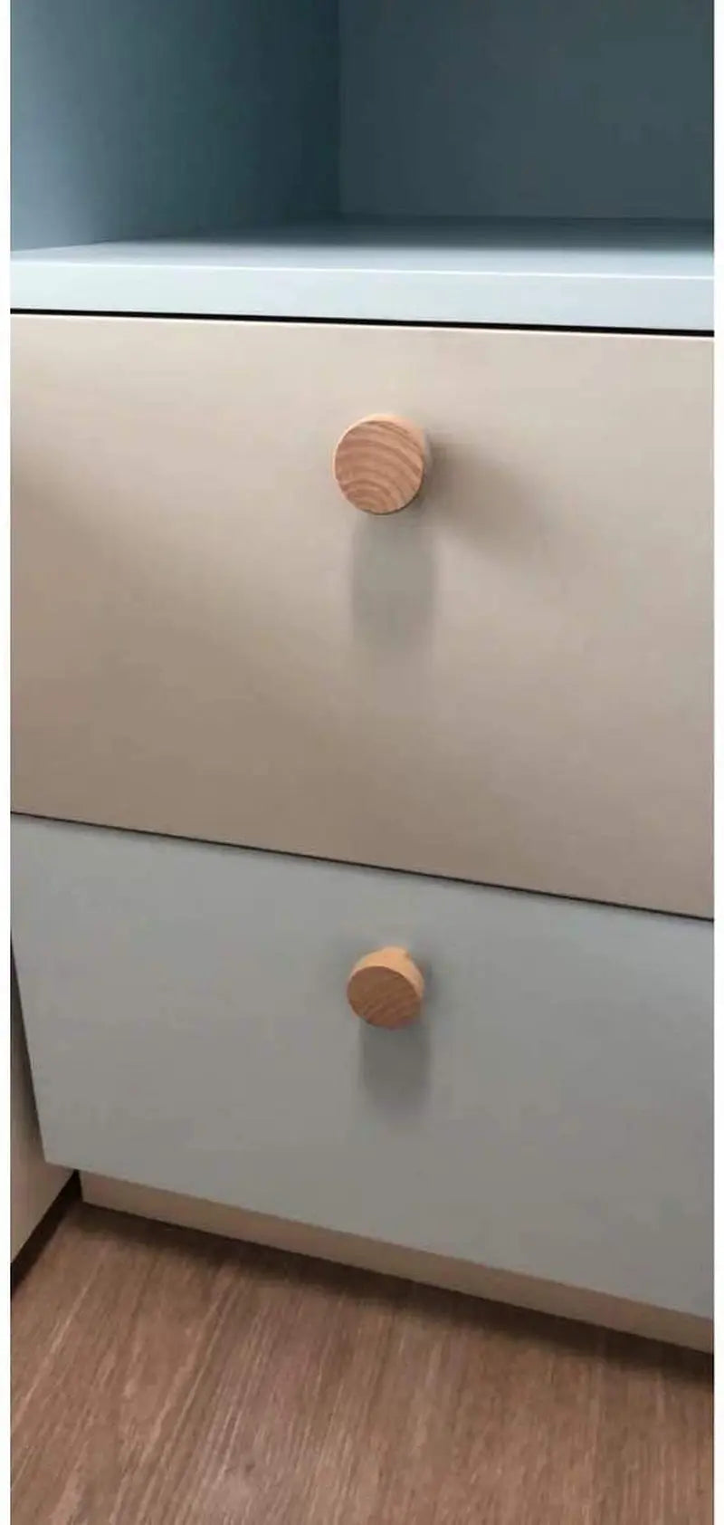 Cabinet Furniture Drawer Knobs round Wood Drawer Handles Drawer Pull Cabinet Knob 35Mmx25Mm Pack of 20