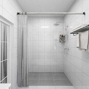 Tension Shower Curtain Rod, Short Small No Drilling Adjustable Window Curtain Rod for Bathroom, Indoor Decor