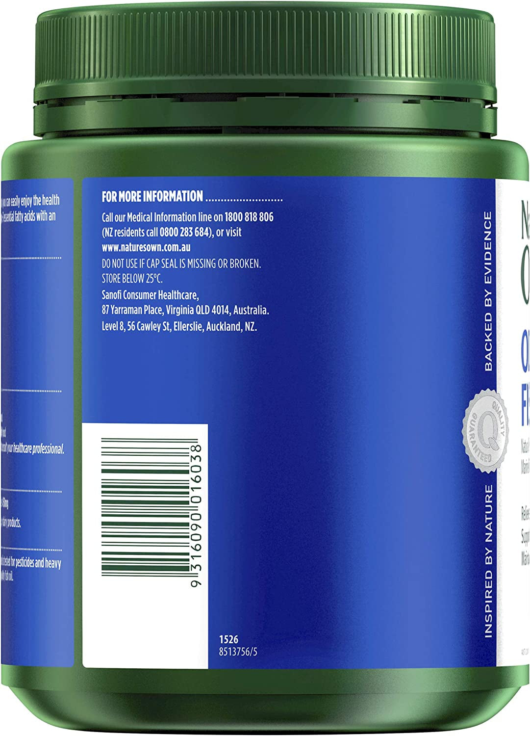 Odourless Fish Oil 1500Mg - Naturally-Derived Omega-3 - Maintains General Health and Wellbeing, Relieves Mild Rheumatic Aches and Pains, 400 Capsules