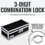 Locking Medicine Storage Box, 3.75 X 11.88 X 5.25 Inches, Black (VZ03480)
