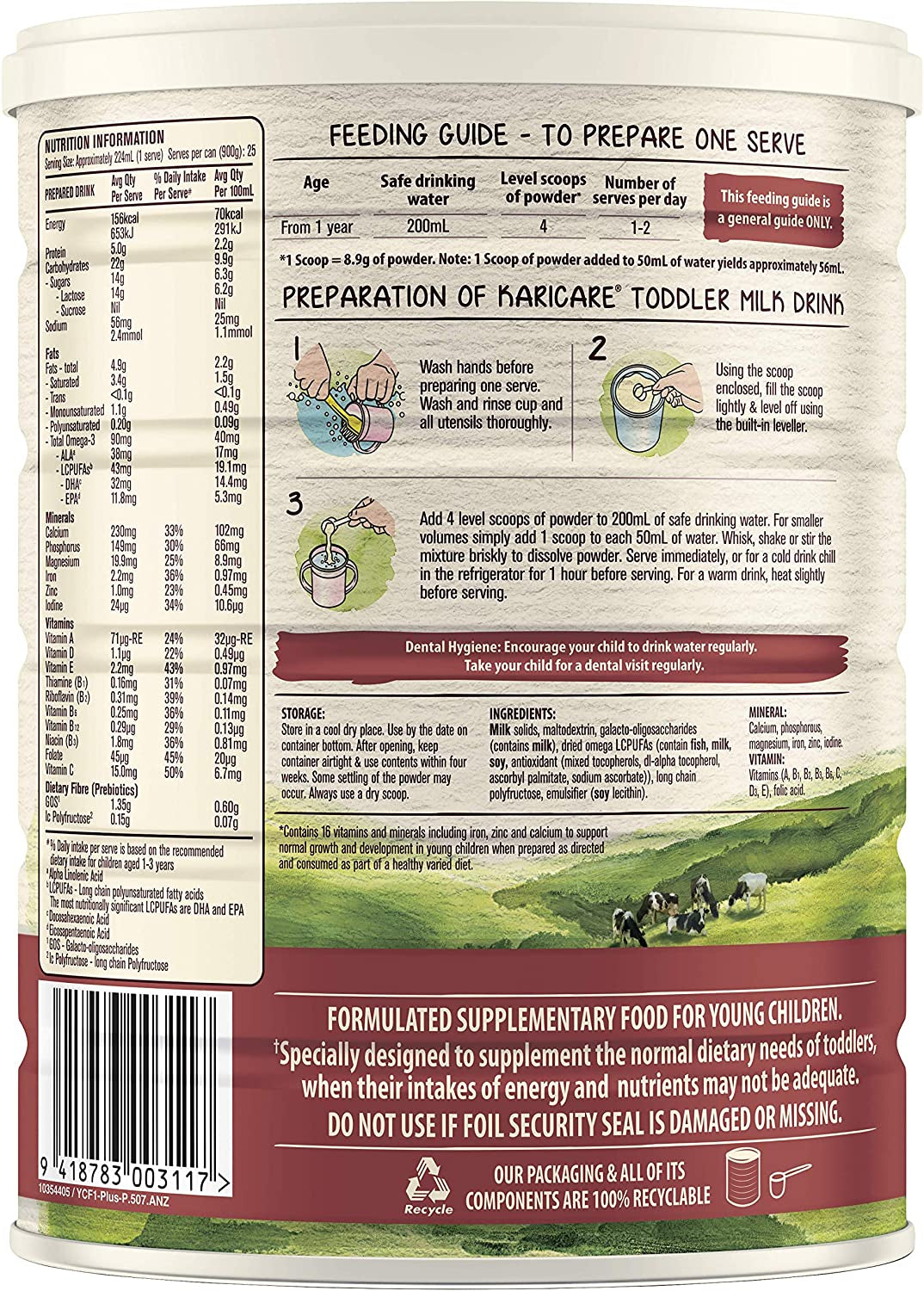 3 Toddler Milk Drink from 12+ Months Bundle Pack, 2.7 Kg