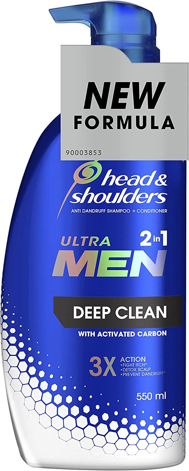 Ultra Men Deep Clean, Mens 2 In1 anti Dandruff Shampoo and Conditioner 550Ml