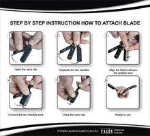 Load image into Gallery viewer, 100 BLADES +  Professional Classic Straight Edge Barber Razor - Salon Quality Cut Throat Shavette
