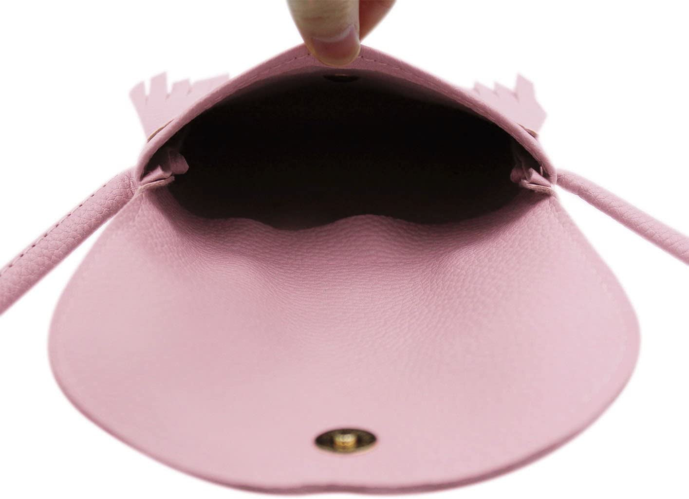 Cat Tassel Shoulder Bag Small Coin Purse Crossbody Satchel for Kids Girls, a Pink(5.1'' X 5.9''), One Size, Crossbody