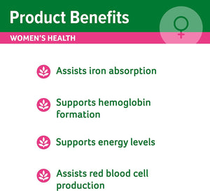 Iron plus Tablets for Women'S Health - Relieves Fatigue and Tiredness - Supports Energy Levels, 80 Pack