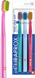 Toothbrush Set CS 5460-3-Pack Ultra Soft Manual Toothbrush for Adults with 5460 Curen Bristles - Random Color (3 Pack)