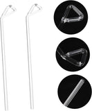 2Pcs Diffuser Science Experiment Kit Petri Spreaders Polypropylene Cell Spreader Labs Cell Scrapers Glass Stick L-Shaped Cell Spreader Stainless Steel Glass Transparent