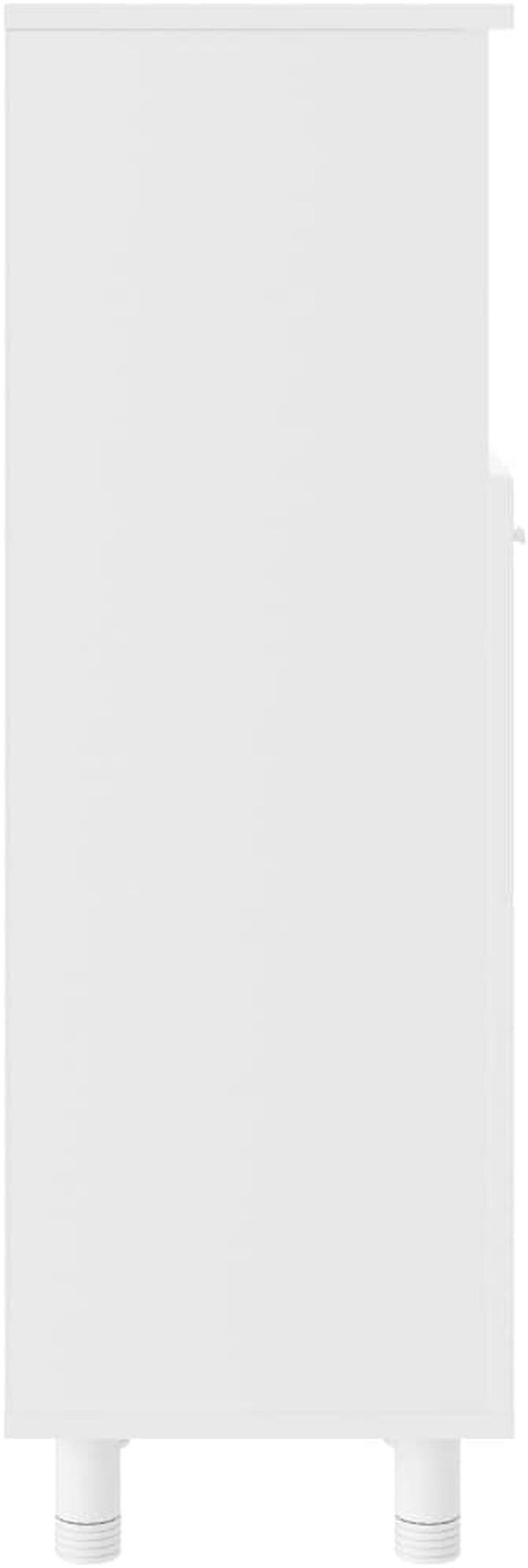 Bathroom Cabinet Indoor Home Laundry Room Washroom Toilet Rack Cupboard Storage Cabinet Shelf Furniture White Engineered Wood