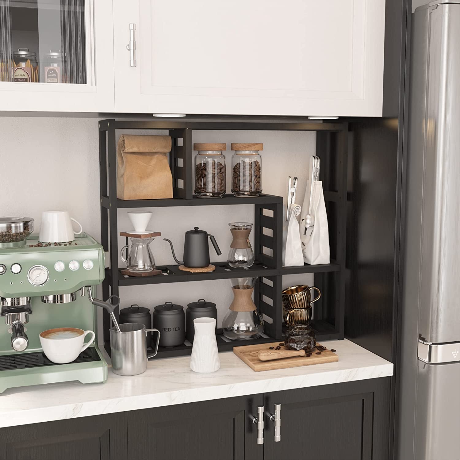 Bathroom Organizer over Toilet,Plant Stands for Indoor Plants,3 Tier Floating Shelves for Bedroom, Living Room, Bathroom and Kitchen