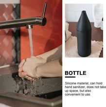 Load image into Gallery viewer, Travel Toiletries Containers Empty Silicone Bottle Squeeze Dispenser Refillable Bottle Dish Washing Detergent Hand Soap (Black) Travel Lotion Container
