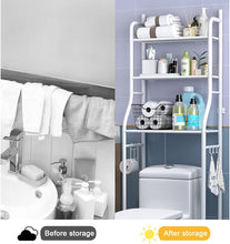 Load image into Gallery viewer, Washer Storage Frames for over Toilet,Perforated-Free Storage Racks above the Washinghine,3-Layer Storage Racks,Bathroom Racks,Storage Cabinets on the Washinghine/Toilet Rack
