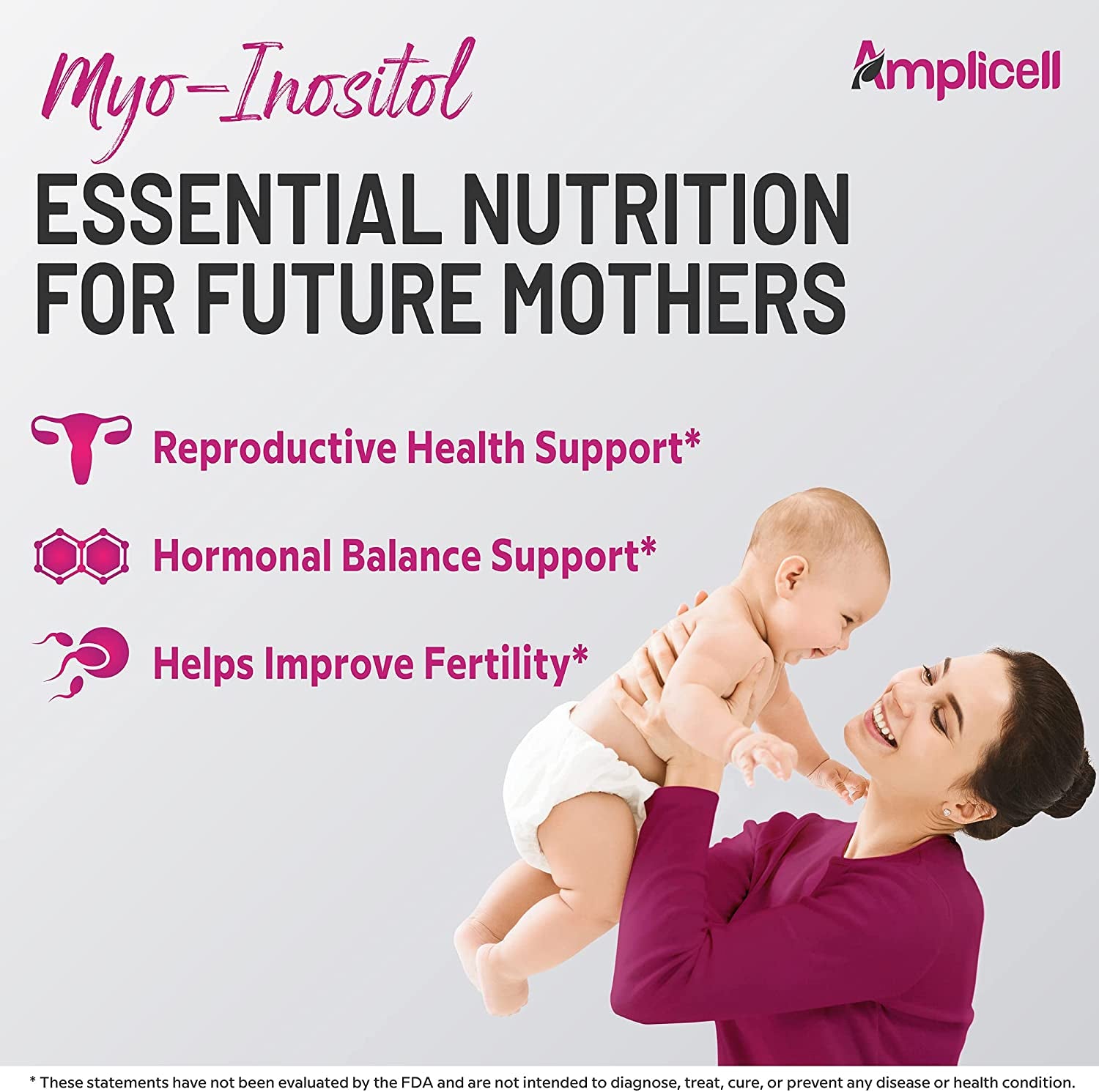 Hormone Balance for Women, Fertility Support Inositol Capsules, Potent Formula of 2000Mg Myo-Inositol, 120 Capsules