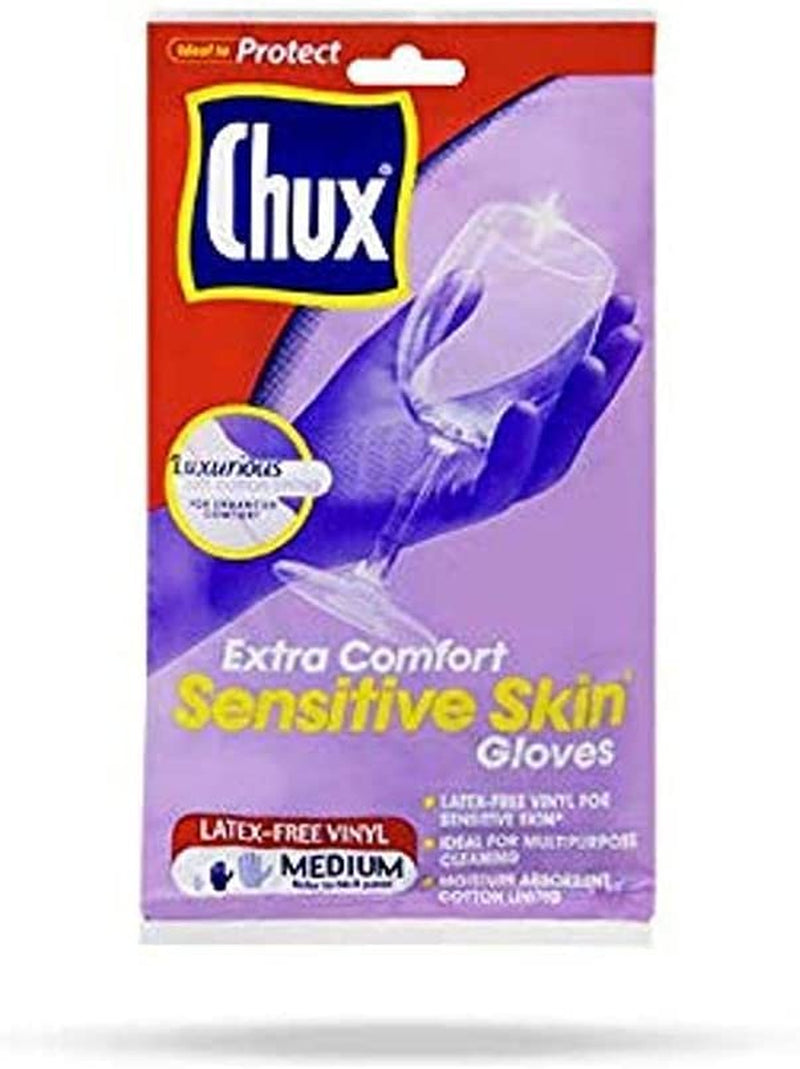Extra Comfort Sensitive Skin Gloves, Medium