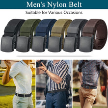 Load image into Gallery viewer, Men&#39;S Micro-Elastic Belts with Plastic Buckle for Work Sports, Easy Trim to Fit 27-46&quot; Waist
