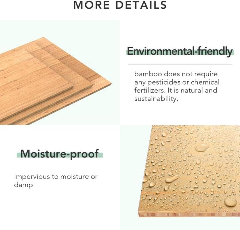 EN1 Electric Stand up Desk 140Cm X 70Cm (55" X 28") Bamboo Whole-Piece Desktop Ergonomic Memory Controller Height Adjustable Standing Desk (Black Frame+Bamboo Top)