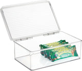 Cabinet/Kitchen Binz Stackable Kitchen Storage Container, Extra Large Plastic Storage Boxes for the Kitchen, Clear