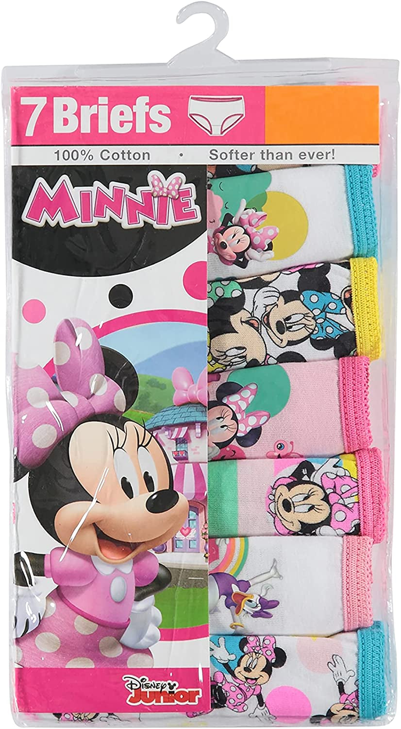 Little Girls' Minnie Seven-Pack of Brief Underwear