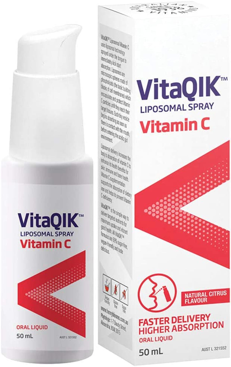 Vitaqik Liposomal Vitamin C Spray 50 Ml, White