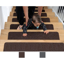 Load image into Gallery viewer, BRITOR Non Slip Carpet Stair Treads, Set of 2, Rug Non Skid Runner for Grip and Beauty
